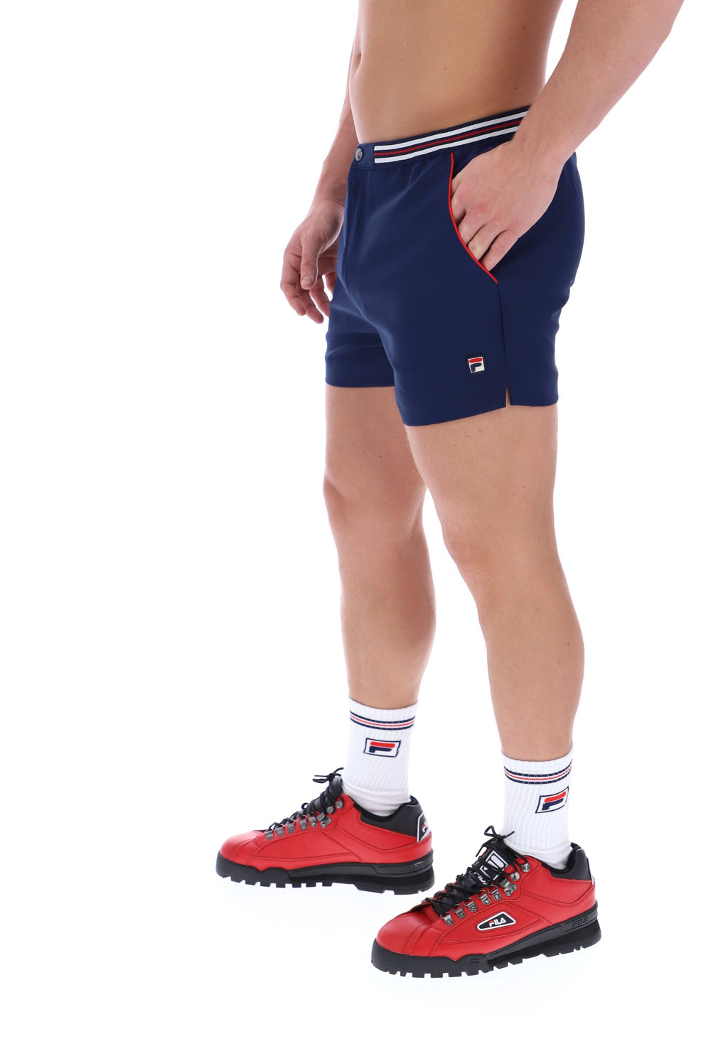 High Tide Terry Pocket Stripe Shorts