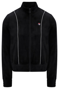 Displays the Black 'FILA' branded Honey Velour Tank Top