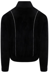 Displays the Black 'FILA' branded Honey Velour Tank Top