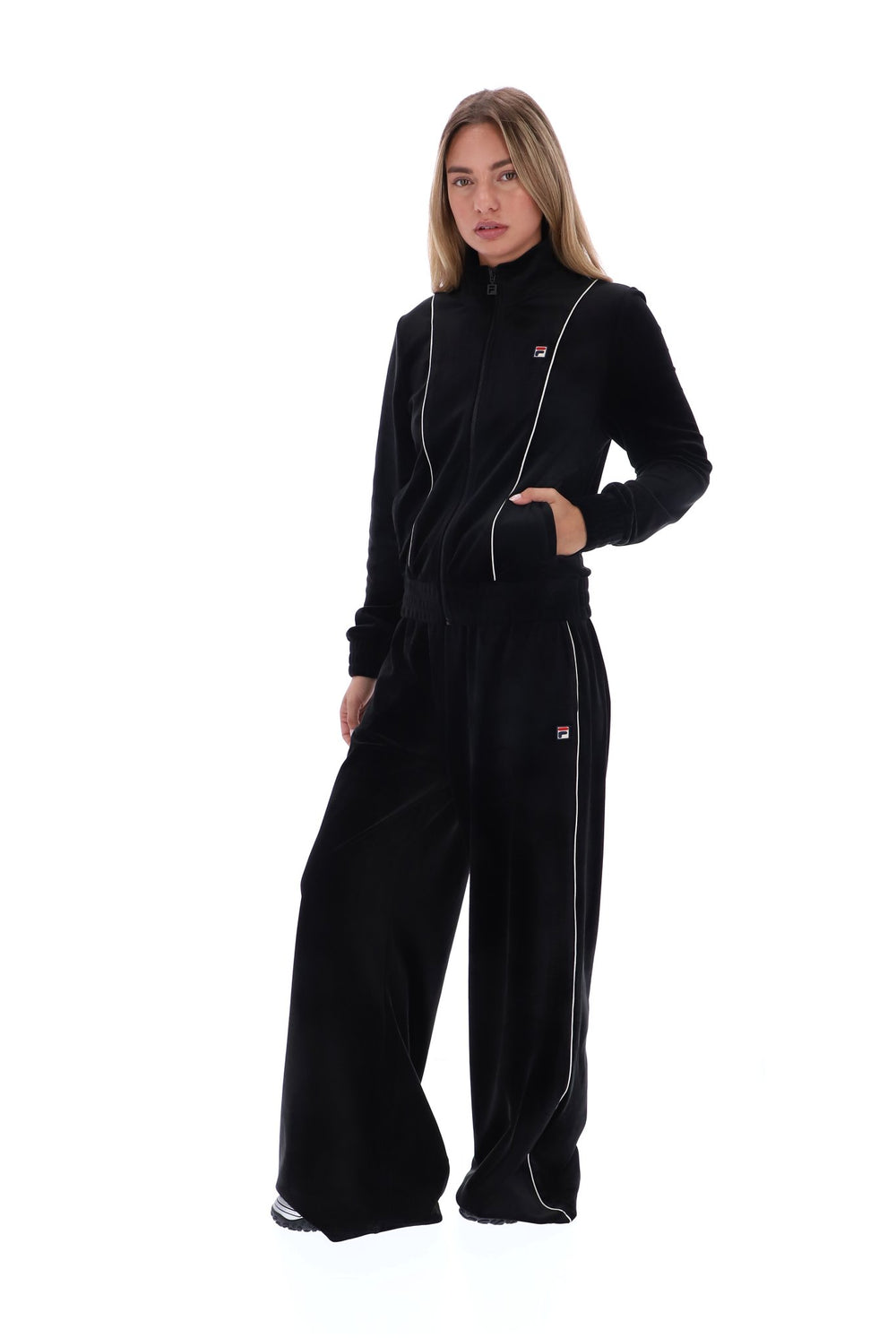 Black Honey Velour Track Top
