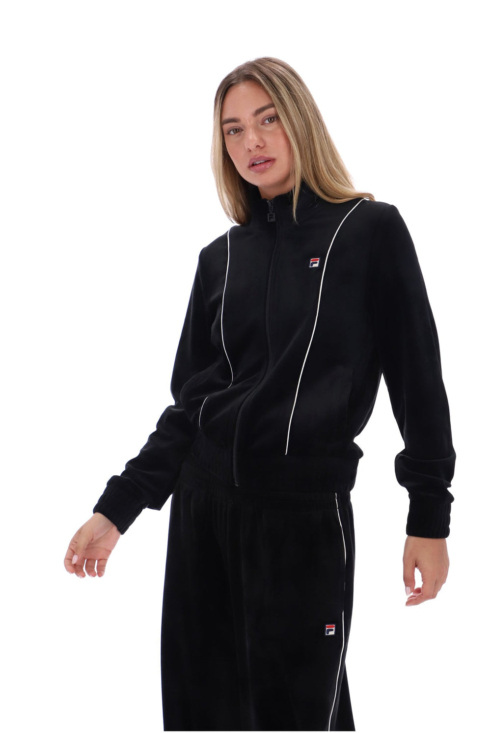Black Honey Velour Track Top