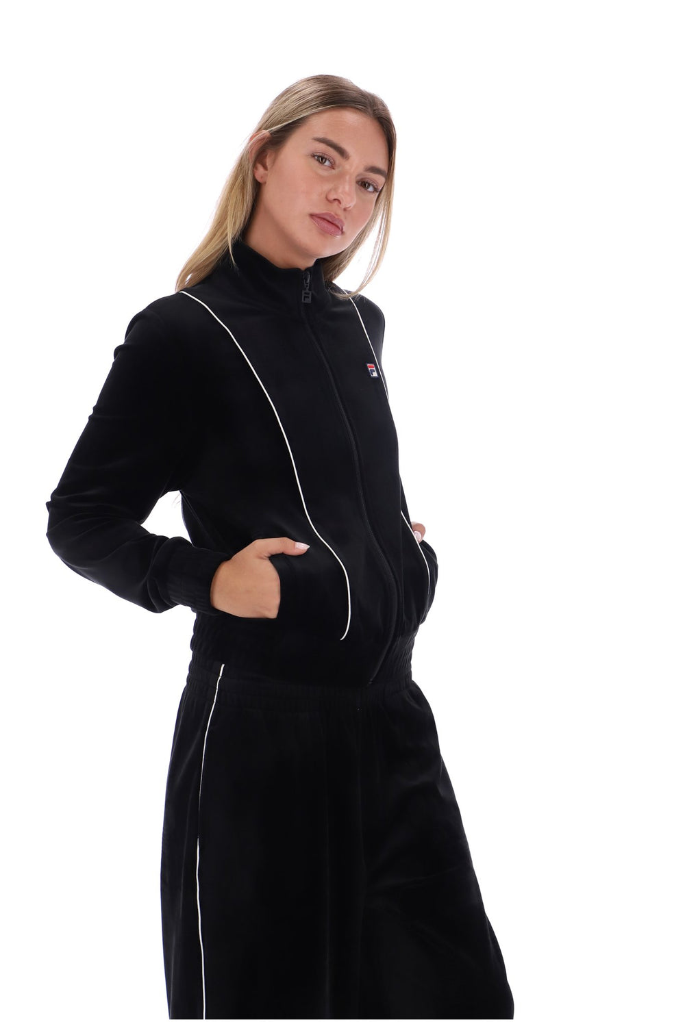 Black Honey Velour Track Top