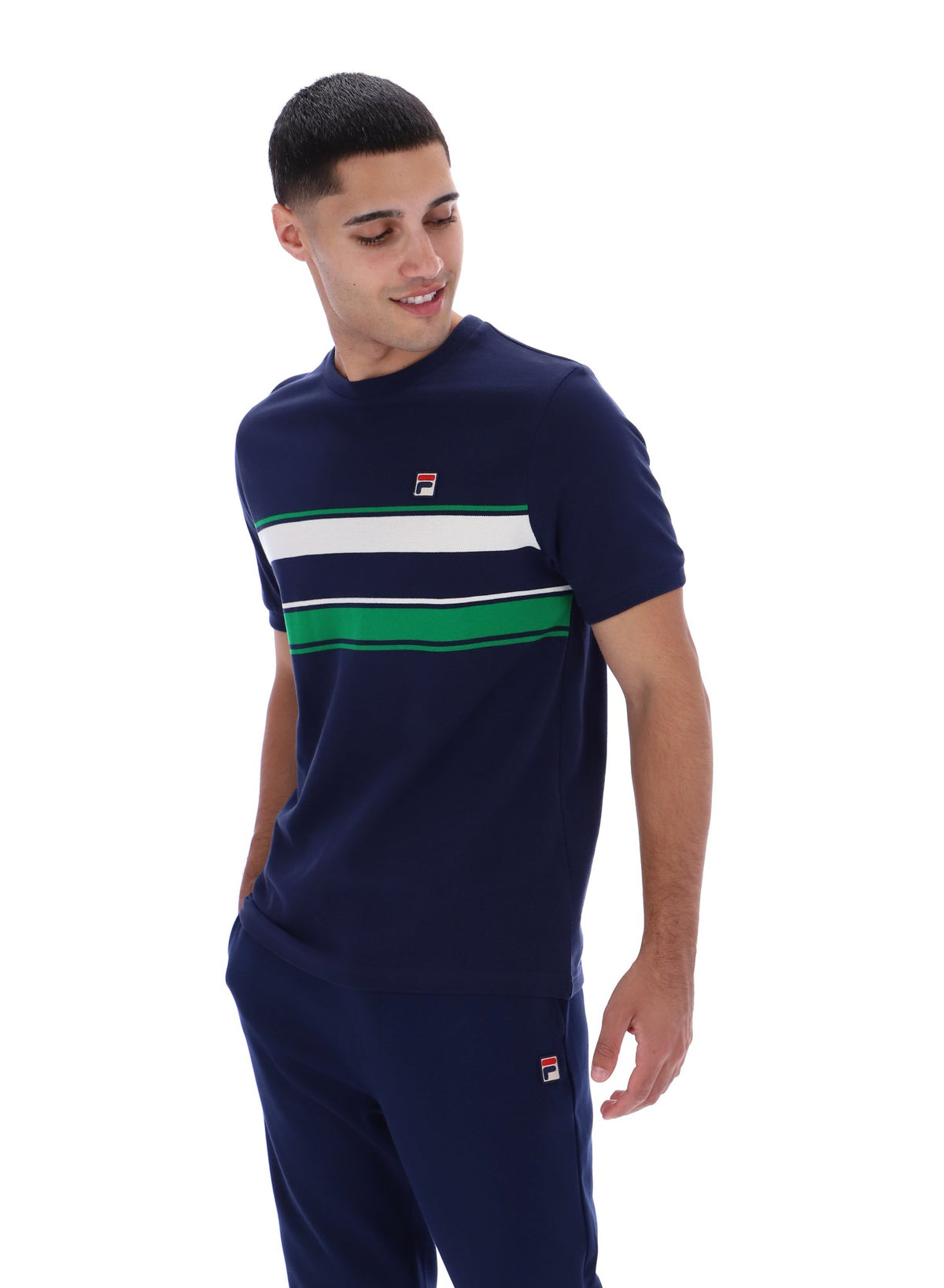 Fila Navy Iggy Striped T-Shirt