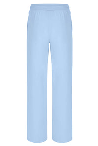 Light blue pants on a white background