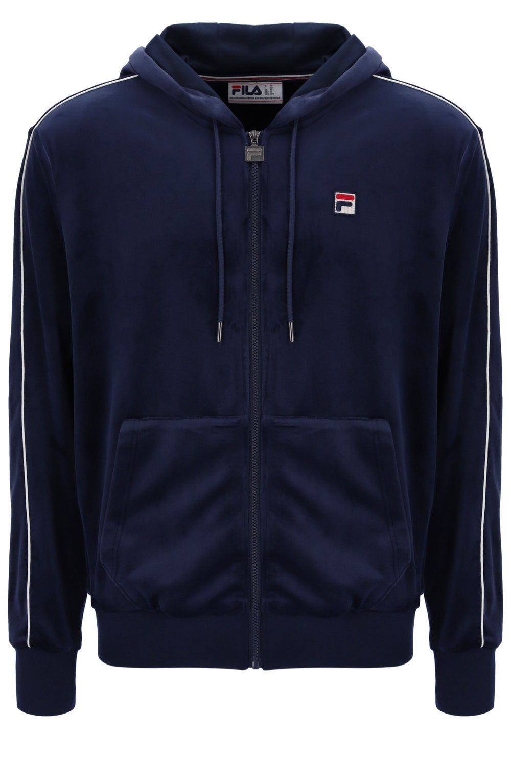 Fila Navy Italo Velour Hoodie