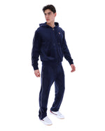 Fila Navy Italo Velour Hoodie