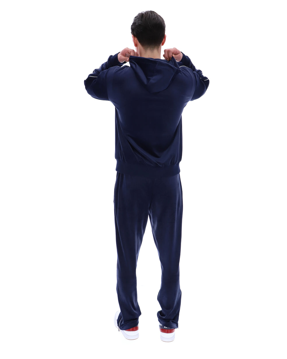 Fila Navy Italo Velour Hoodie