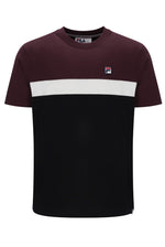 Displays the Fudge 'FILA' branded Jakub Colourblock T-Shirt