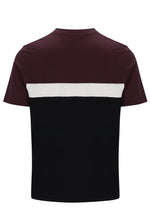 Displays the Fudge 'FILA' branded Jakub Colourblock T-Shirt
