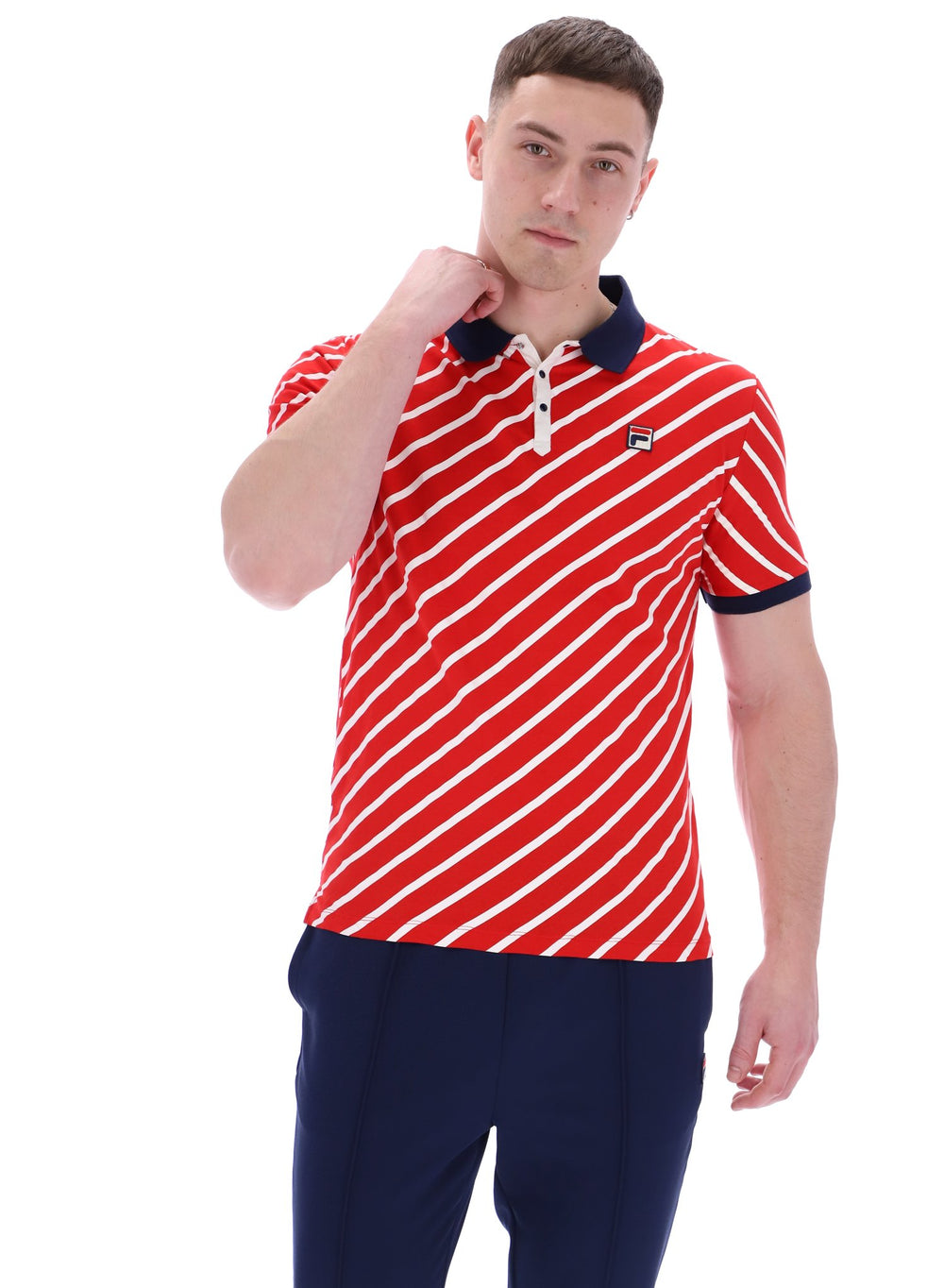 Jaye Diagonal Stripe Polo