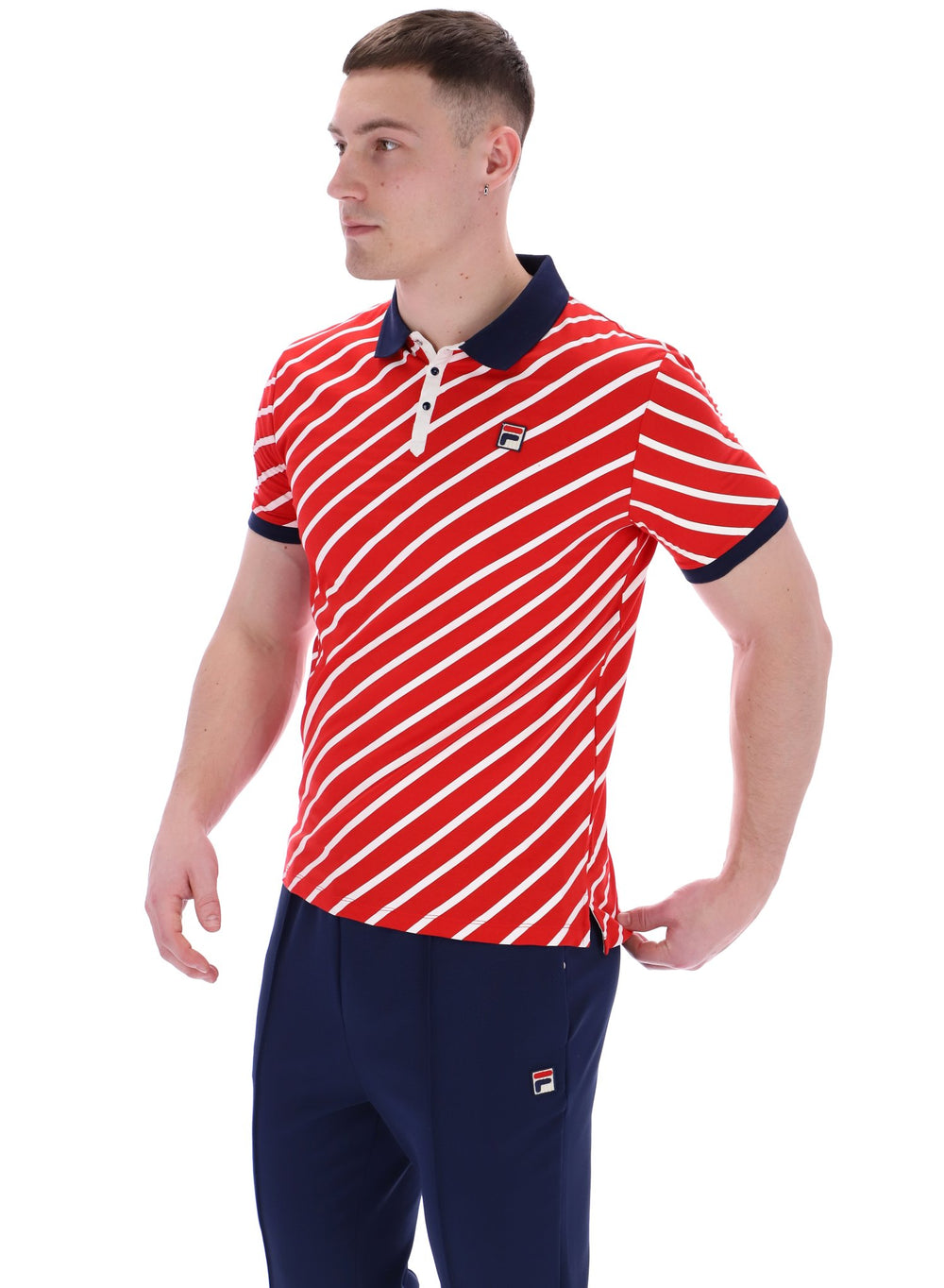 Jaye Diagonal Stripe Polo