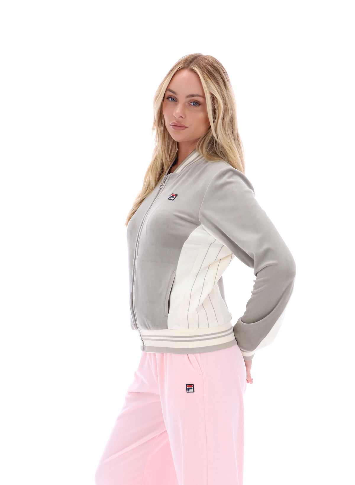 Vintage Khaki Jenesis Baseball Zip Up Track Top