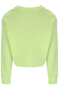 Shadow Lime Jorie Wide Crew Neck Sweatshirt
