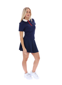 Fila Navy Juno Fitted Iconic Polo