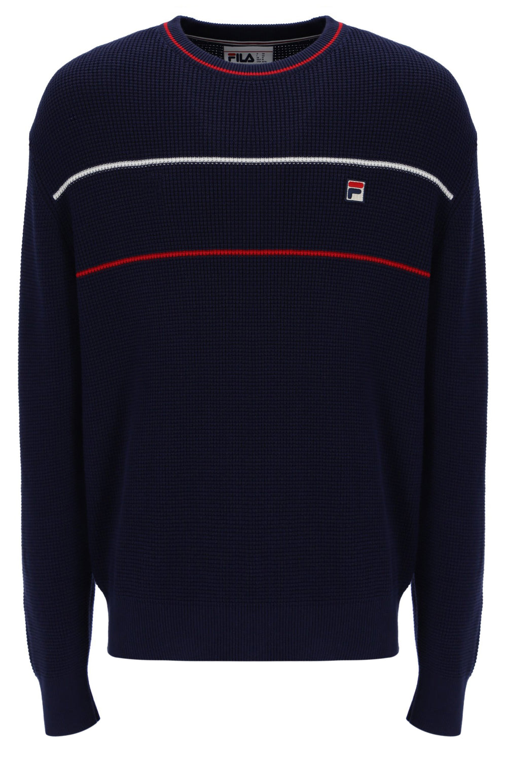 Kallum Waffle Textured Crew Neck Jumper