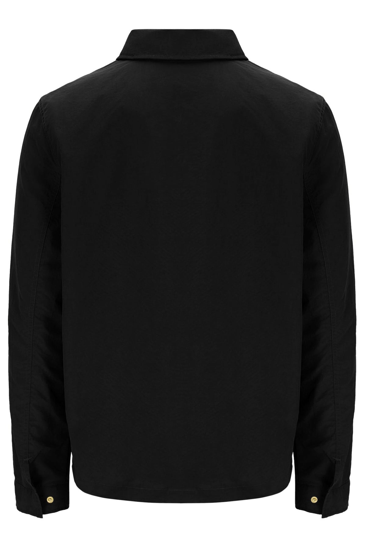 Black Kasa Zip-Through Overshirt