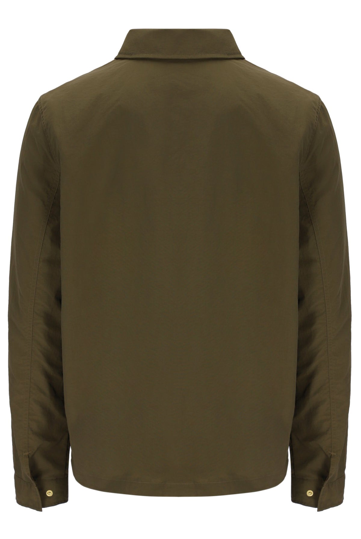 Dark Olive Kasa Zip-Through Overshirt