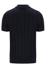 Kennedy Textured Stripe Knit Polo