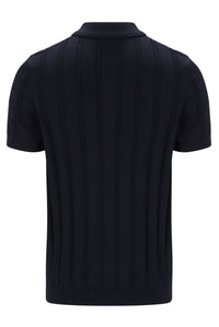 Kennedy Textured Stripe Knit Polo