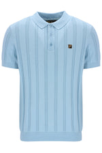 Kennedy Textured Stripe Knit Polo
