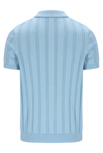 Kennedy Textured Stripe Knit Polo