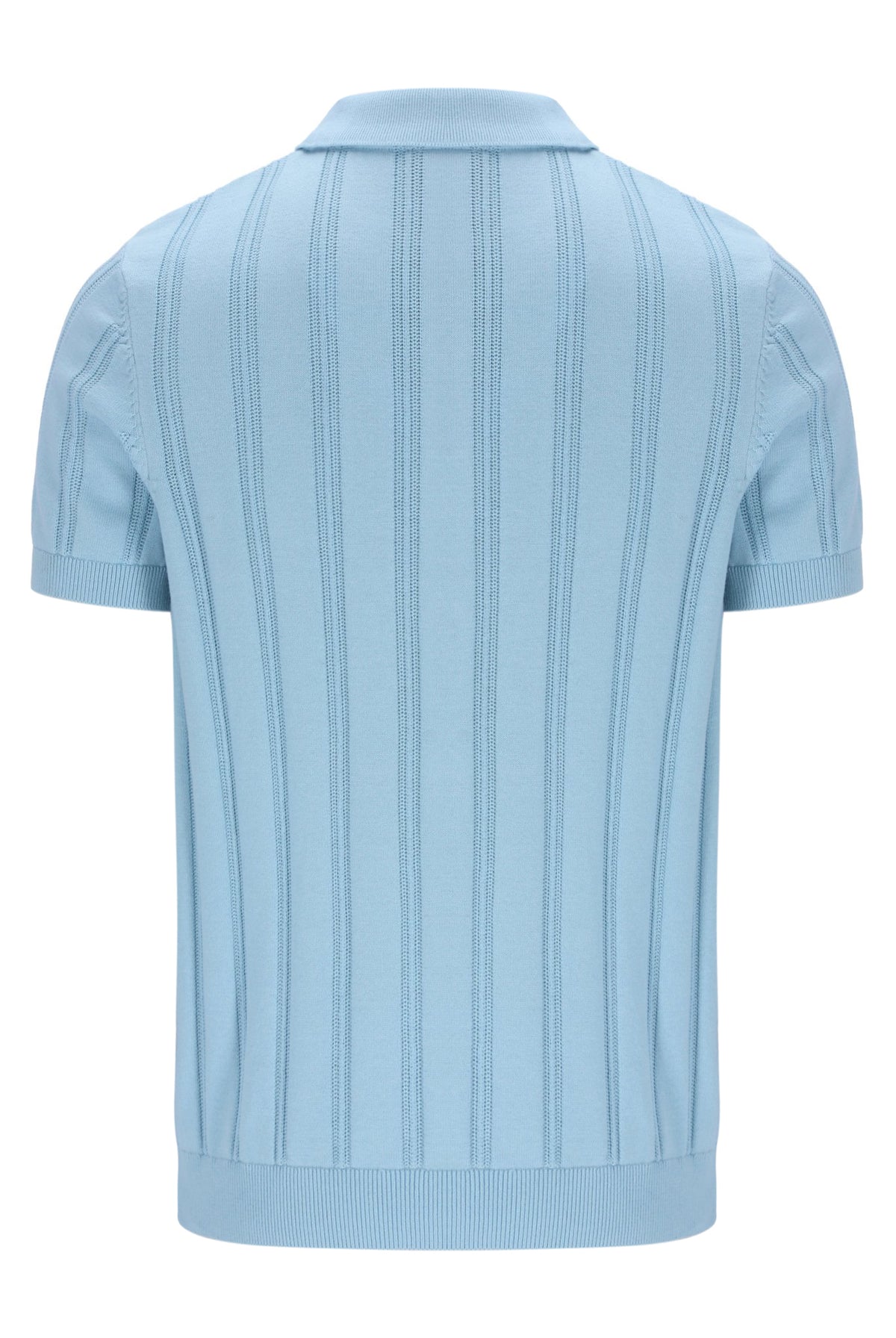 Kennedy Textured Stripe Knit Polo