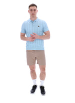 Kennedy Textured Stripe Knit Polo