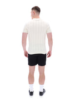 Kennedy Textured Stripe Knit Polo