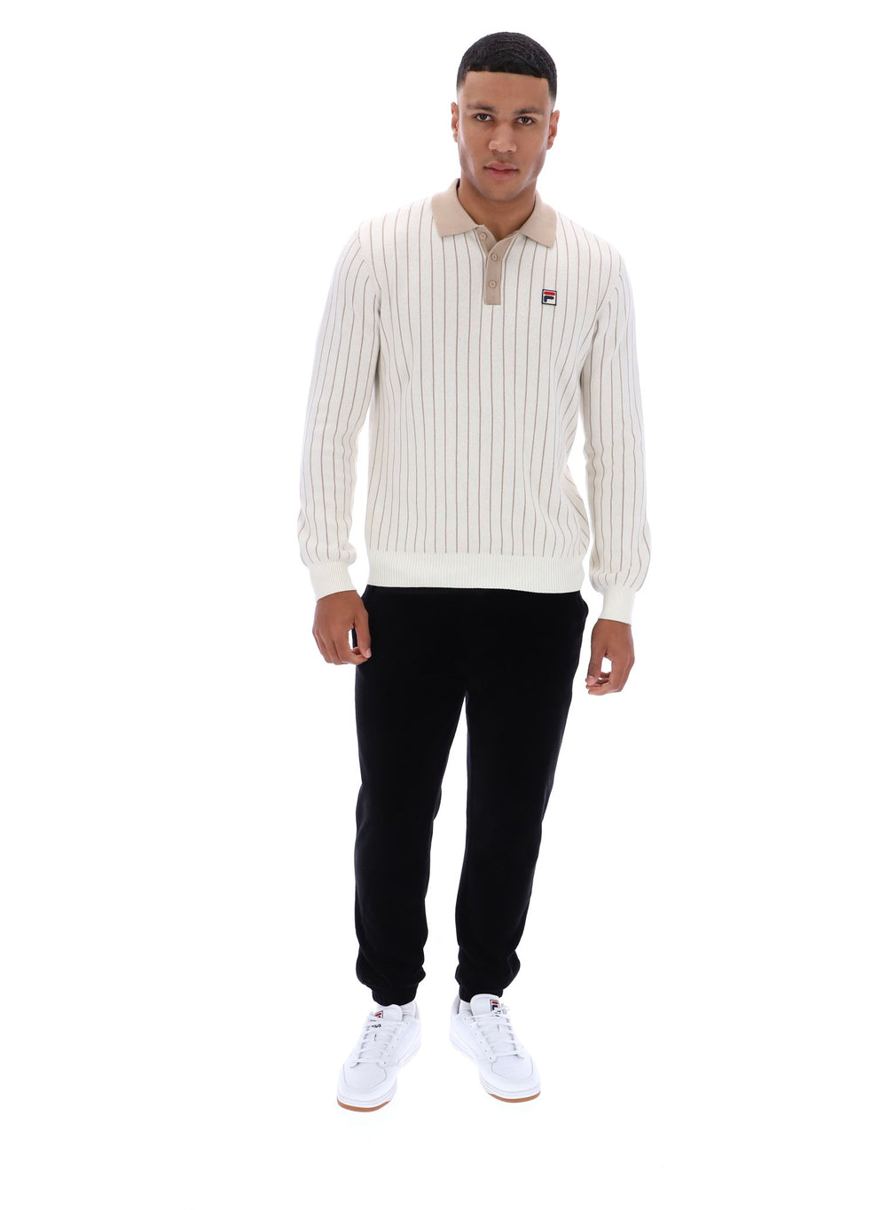 Kobe Striped Knit Polo