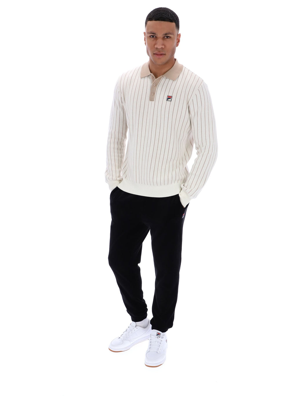 Kobe Striped Knit Polo