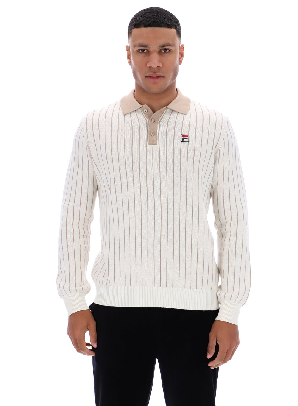 Kobe Striped Knit Polo