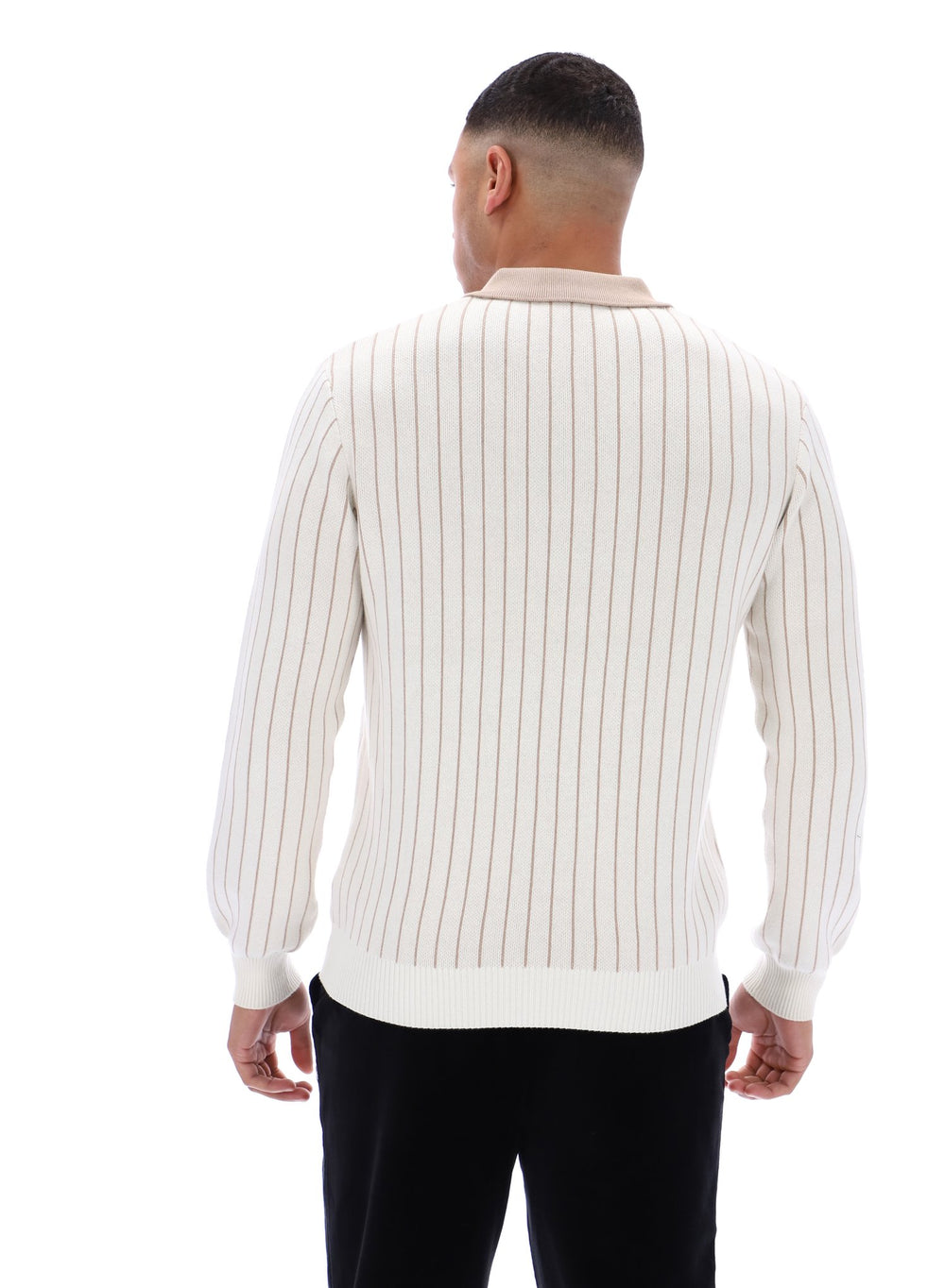 Kobe Striped Knit Polo