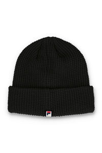 Black Kudoslux Reverse Knit Turn Up Beanie