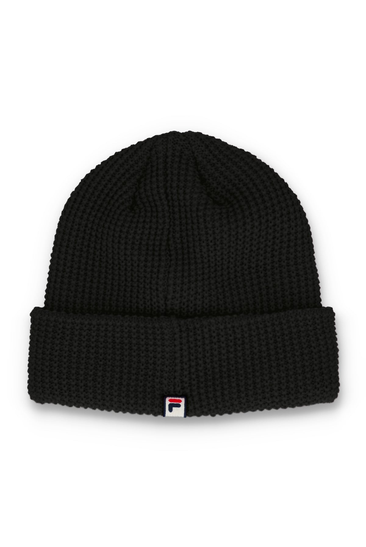Black Kudoslux Reverse Knit Turn Up Beanie