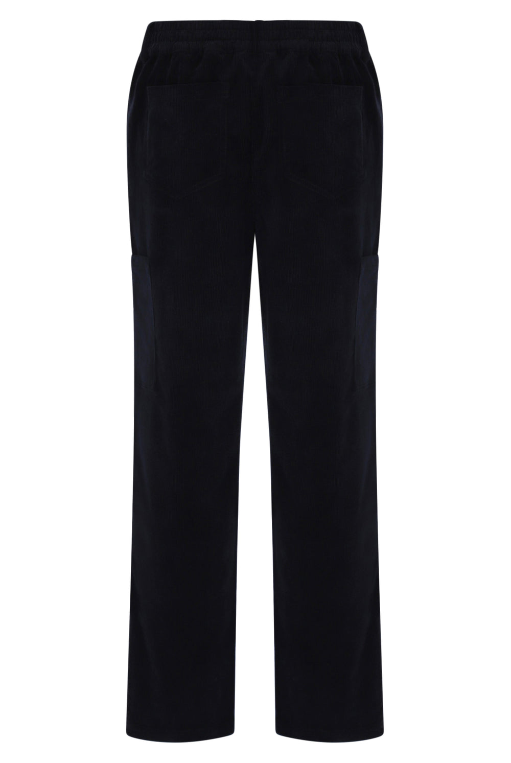 Displays the Black 'FILA' branded Lanz Corduroy Pocket Pant