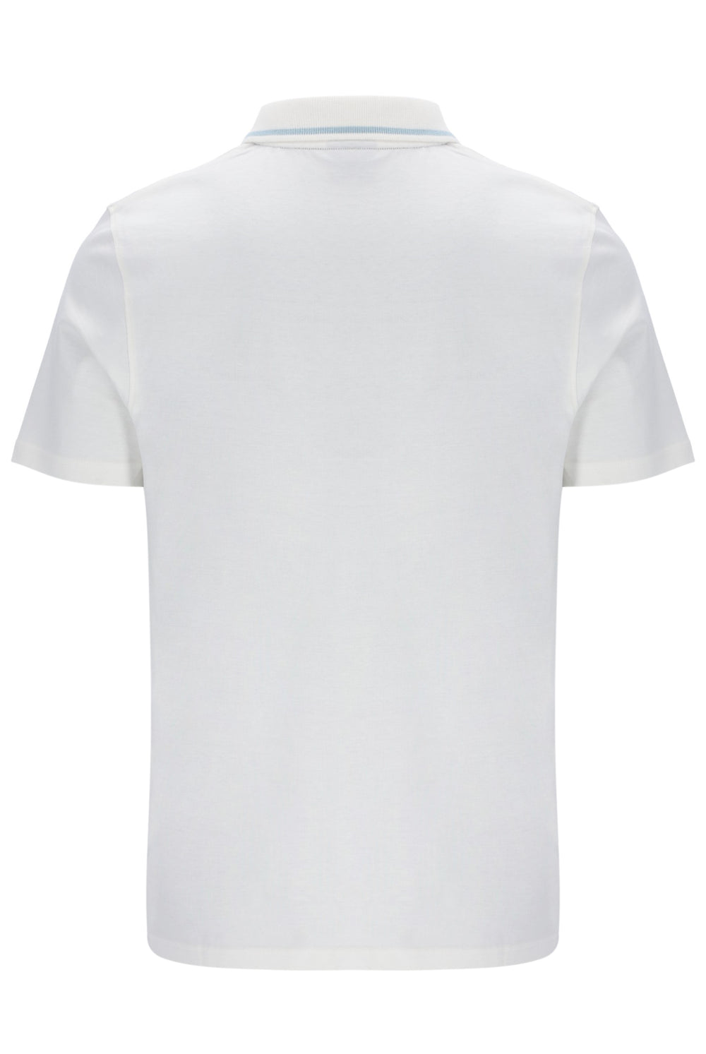 White polo shirt on a white background