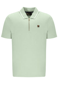 Light green polo shirt with a small logo on a white background