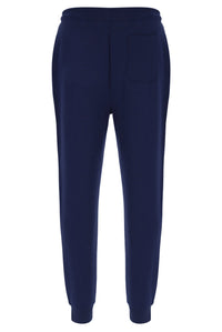 Navy blue pants on a white background