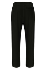 Black Lorrie Velour Track Pant