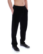 Black Lorrie Velour Track Pant