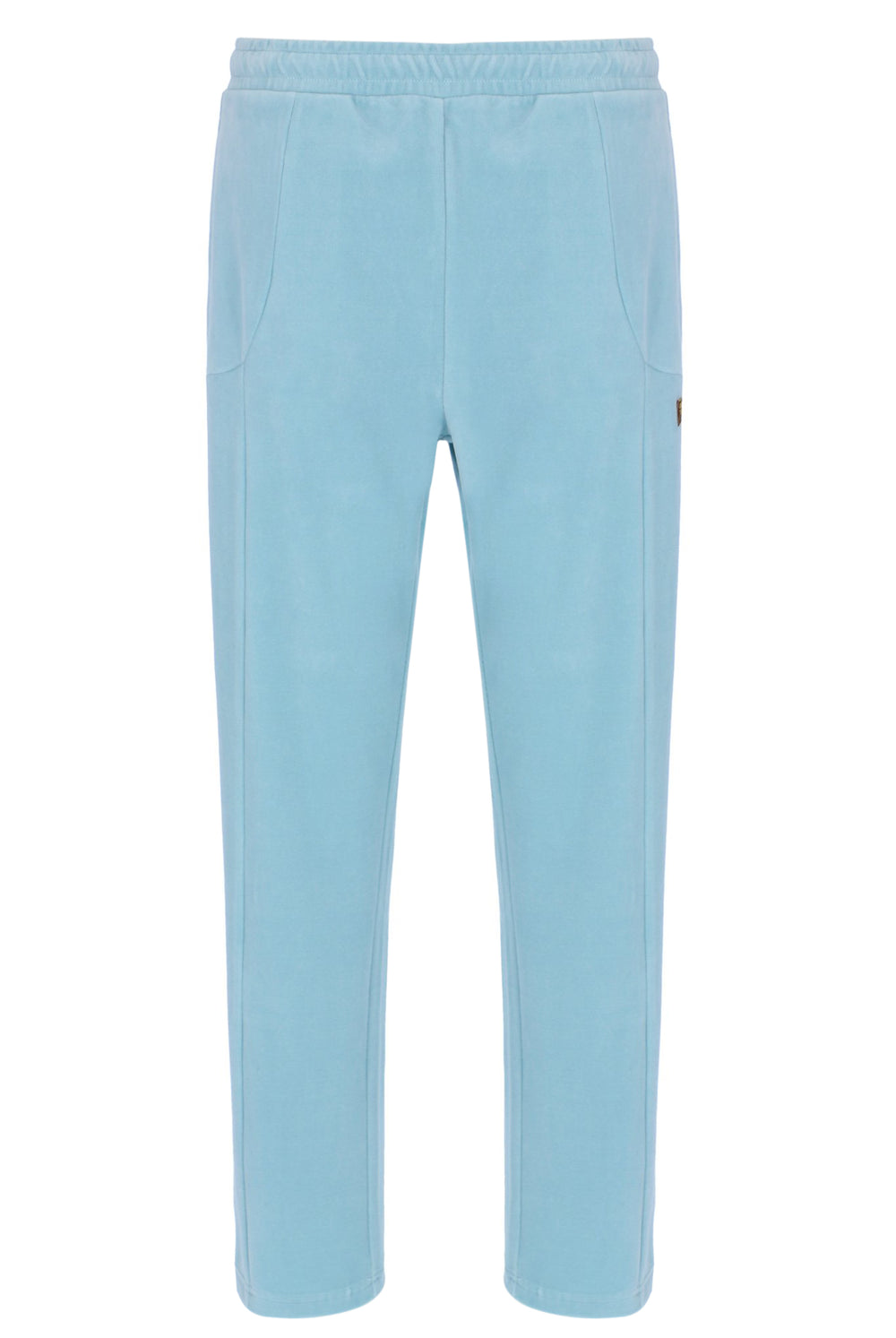Light blue pants on a white background