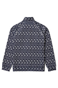 Midnight Blue Raglan Sleeve Track Top