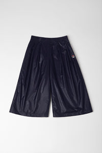 Midnight Blue Pleated Flared Pants