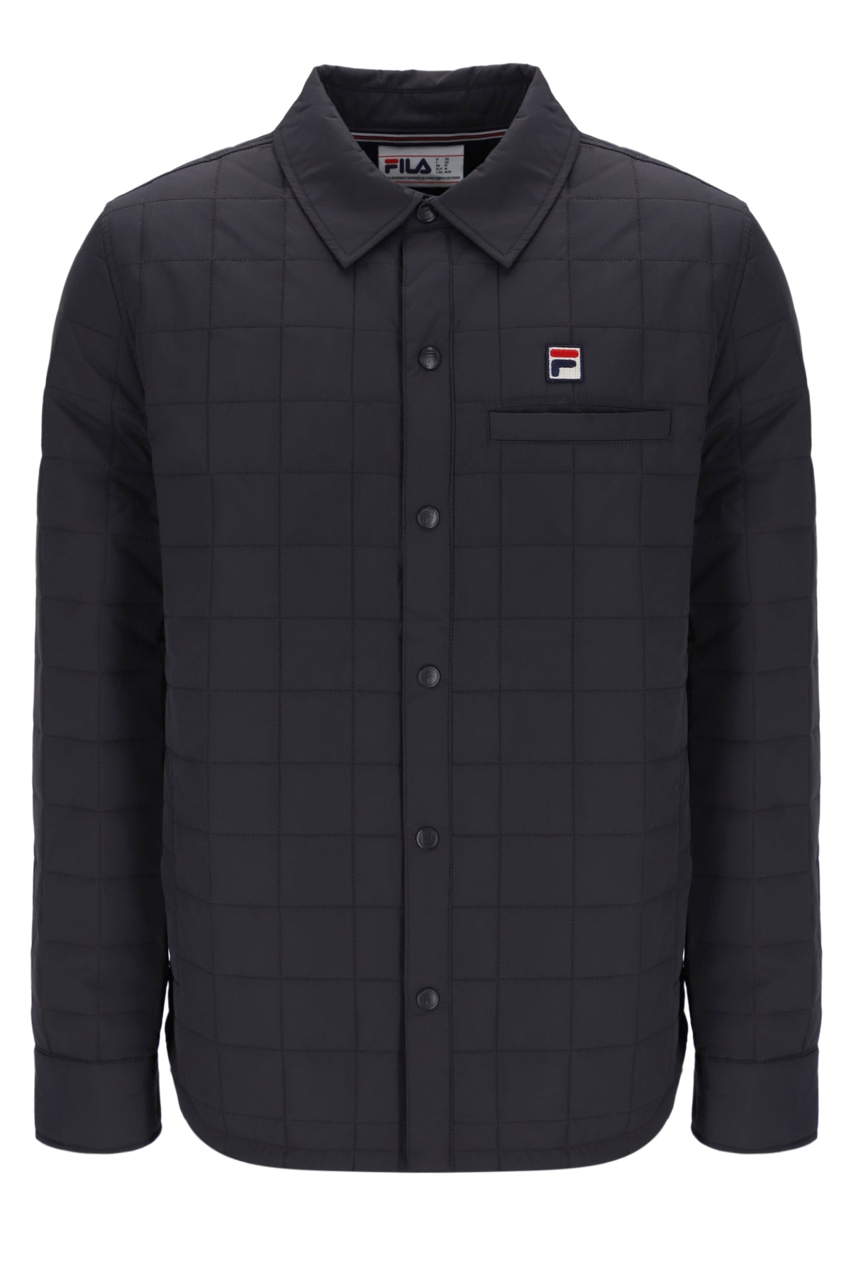 Charcoal Malcolm Lightly Padded Quilted Over Shirt