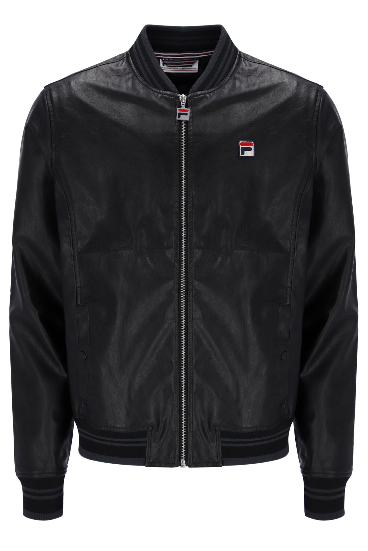 Black Malyk Archive Influence Faux Leather Jacket
