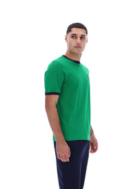 Green Marconi Essential Ringer T-Shirt