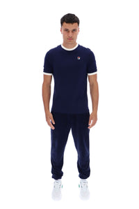 Fila Navy Marconi Essential Ringer T-Shirt