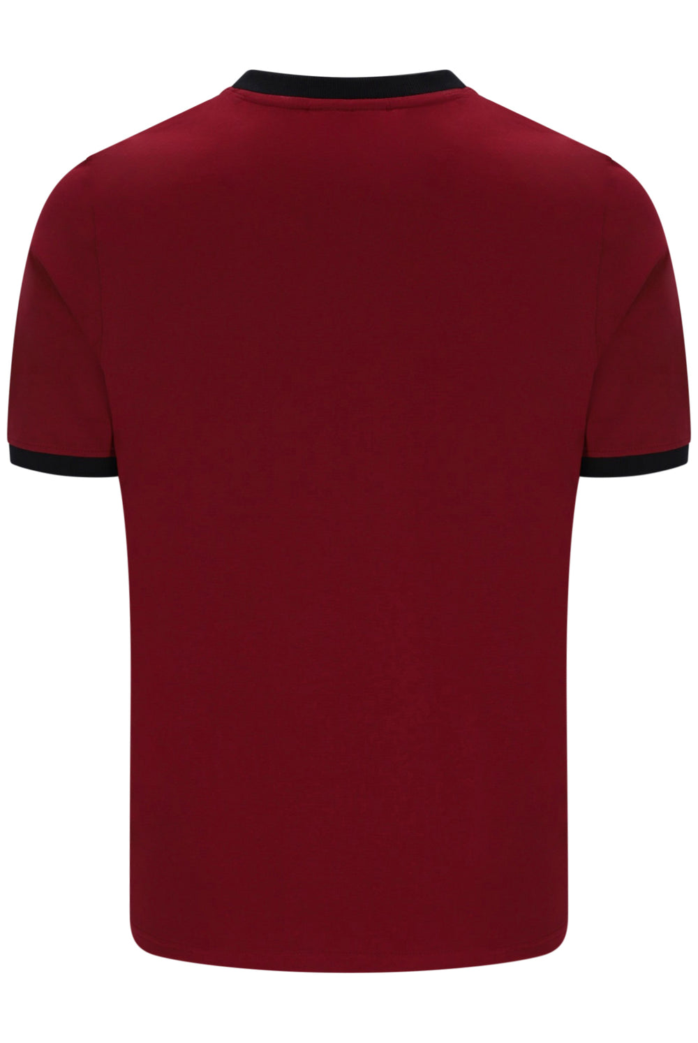 Displays the Sun Dried Tomato and Black 'FILA' branded Marconi Essential Ringer T-Shirt