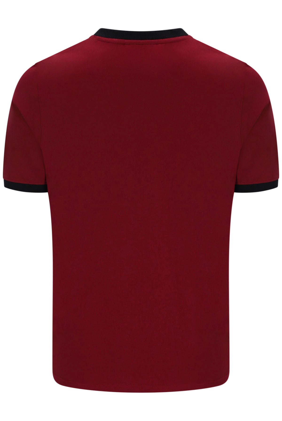 Displays the Sun Dried Tomato and Black 'FILA' branded Marconi Essential Ringer T-Shirt