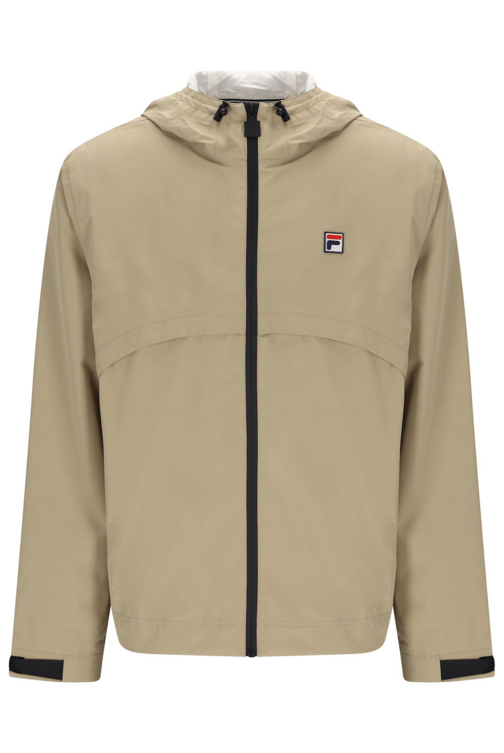 Displays the Chinchilla Gardenia 'Fila' branded Marcos Full Zip Jacket